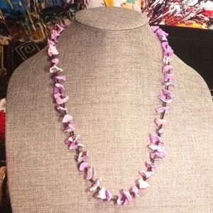 Mermaidcore Purple Shell Necklace - Pre-loved (25")